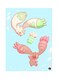 Metal Plate Of The Anime Digimon Poster Multicolour