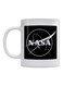 Nasa Logo Printed Mug White/Black