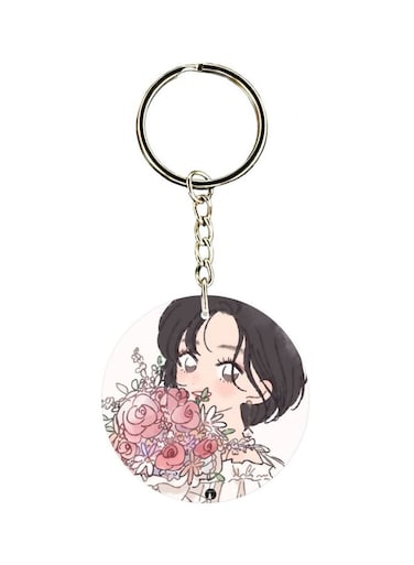 Girl Printed Keychain