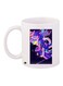 Cartoon Printed Coffee Mug White/Purple/Black 11ounce