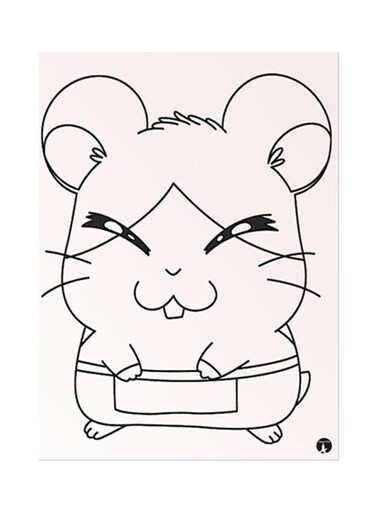 Anime Hamtaro Metal Plate Poster Multicolour 15x20centimeter