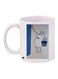 Cartoon Printed Coffee Mug White/Grey/Blue 11ounce