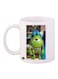 Monsters Inc Printed Mug White/Green/Blue Standard Size