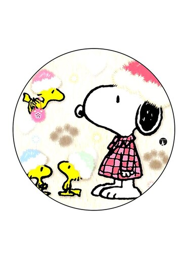 Cartoon Printed Fridge Magnet Multicolour 5.5 x 5.5cm