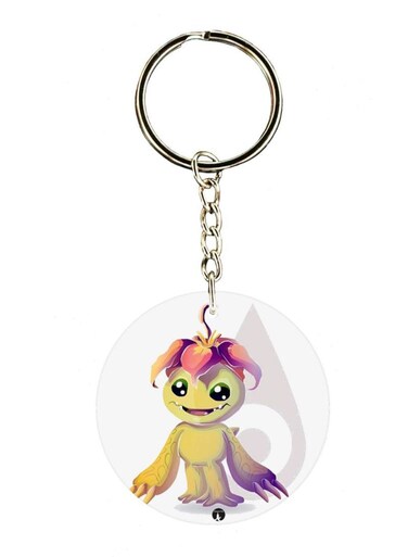 Anime Digimon Printed Keychain