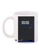 Starry Sky Printed Coffee Mug White/Black/Blue 11ounce