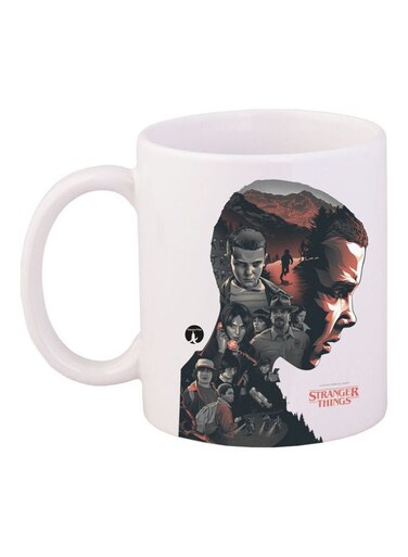 Stranger Things Printed Mug White/Black/Brown 300ml