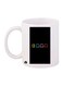 The Video Game Pac Man Printed Coffee Mug White/Black/Orange