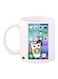 Coffee Printed Mug White/Brown/Blue Standard Size