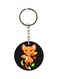 Anime Fruit Basket Printed Keychain Black/Orange/Silver