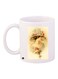 Portrait Printed Coffee Mug White/Yellow/Green 11ounce