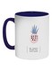 Be Sweet Stand Tall Wear Crown Printed Coffee Mug Dark Blue/White/Pink 325ml