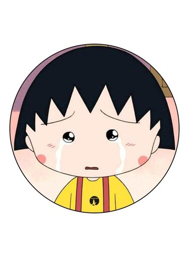 Anime Chibi Maruko Chan Theme Printed Fridge Magnet Black/Yellow/k