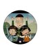 Anime Chibi Maruko Chan Printed Fridge Magnet Round Multicolour