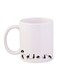 Cats Printed Mug White/Black
