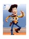 Toy Story 4 Woody Character Themed Metallic Plate Blue/Beige/Yellow 20x15cm