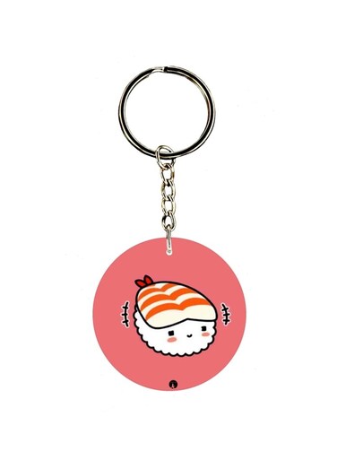 Cartoon Printed Dual Sided Keychain