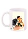 Cartoon Printed Coffee Mug White/Yellow/Black