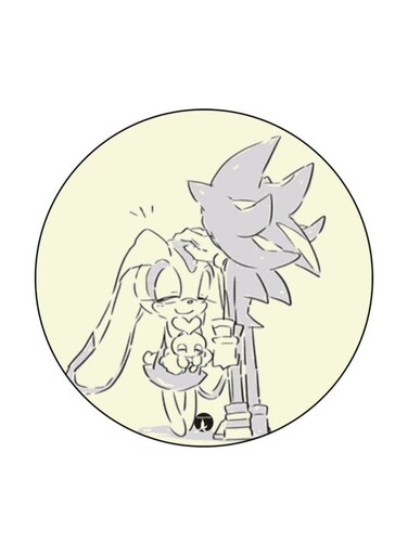 Video Game Sonic Printed Fridge Magnet Beige/Grey