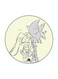 Video Game Sonic Printed Fridge Magnet Beige/Grey