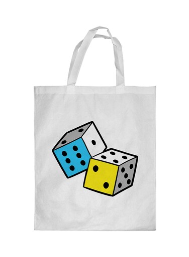 We Respond Printed Shopping Bag White