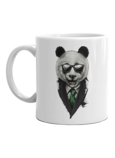 Panda Printed Mug White/Grey Standard