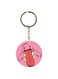 Cartoon Themed Single Sided Keychain