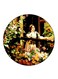 Vintage Art Printed Fridge Magnet Multicolour