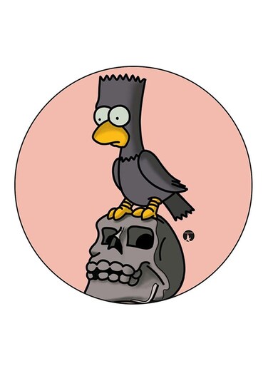 Simpsons Printed Fridge Magnet Multicolour