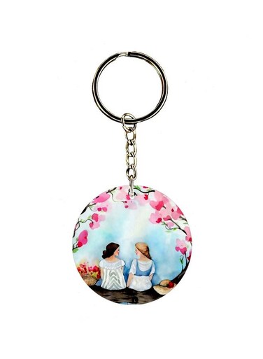 Girls Printed Double Sided Keychain