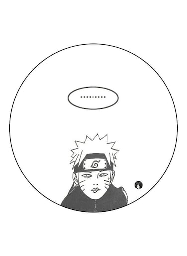 Ninja Printed Fridge Magnet White/Grey 5.5cm