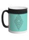 Bones And Skull Printed Colour Changing Coffee Mug Black 11ounce