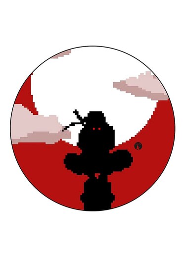 The Anime Naruto Printed Fridge Magnet Round Multicolour