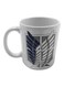Anime Attack On Titan Coffee Mug White/Grey/Blue