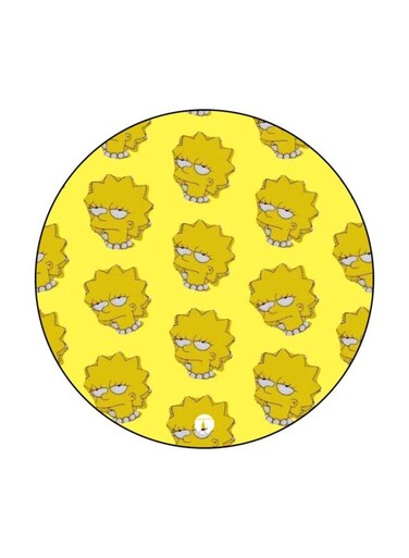 Simpsons Printed Fridge Magnet Yellow/White/Black