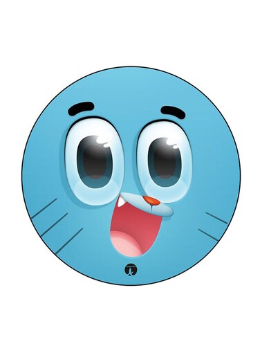 Amazing World Of Gumball Printed Fridge Magnet Round Multicolour