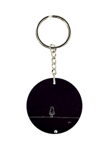 Cartoon Printed Double Sided Keychain
