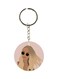 Double Sided Woman Printed Keychain
