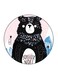 The Bear Printed Fridge Magnet Multicolour 5.5 x 5.5cm