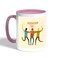 Happy Friendship Day Printed Coffee Mug, Pink 11 Ounce