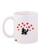 Cartoon Printed Coffee Mug White/Black/Red 11ounce