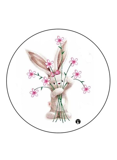 Rabbit Printed Fridge Magnet Multicolour