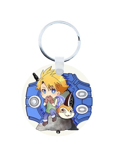 The Digimon Anime Wooden Keychain