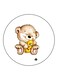 Bear Printed Fridge Magnet Multicolour