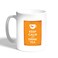 Keep Calm And Drink Tea Printed Coffee Mug, White 11 Ounce