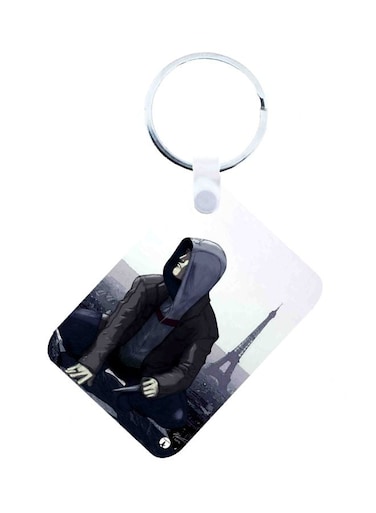 Assassin's Creed Printed Keychain White/Black/Blue