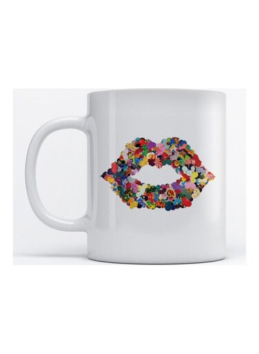 Mug Lips for Coffee and Tea White