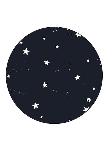 Stars Printed Fridge Magnet Round Multicolour