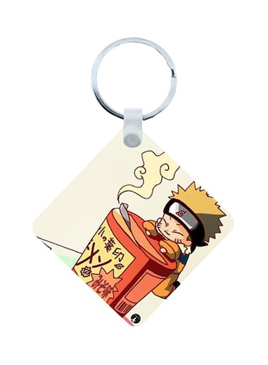 Naruto Anime Printed Wooden Keychain