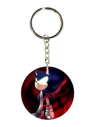 Double Sided Sonic Printed Keychain